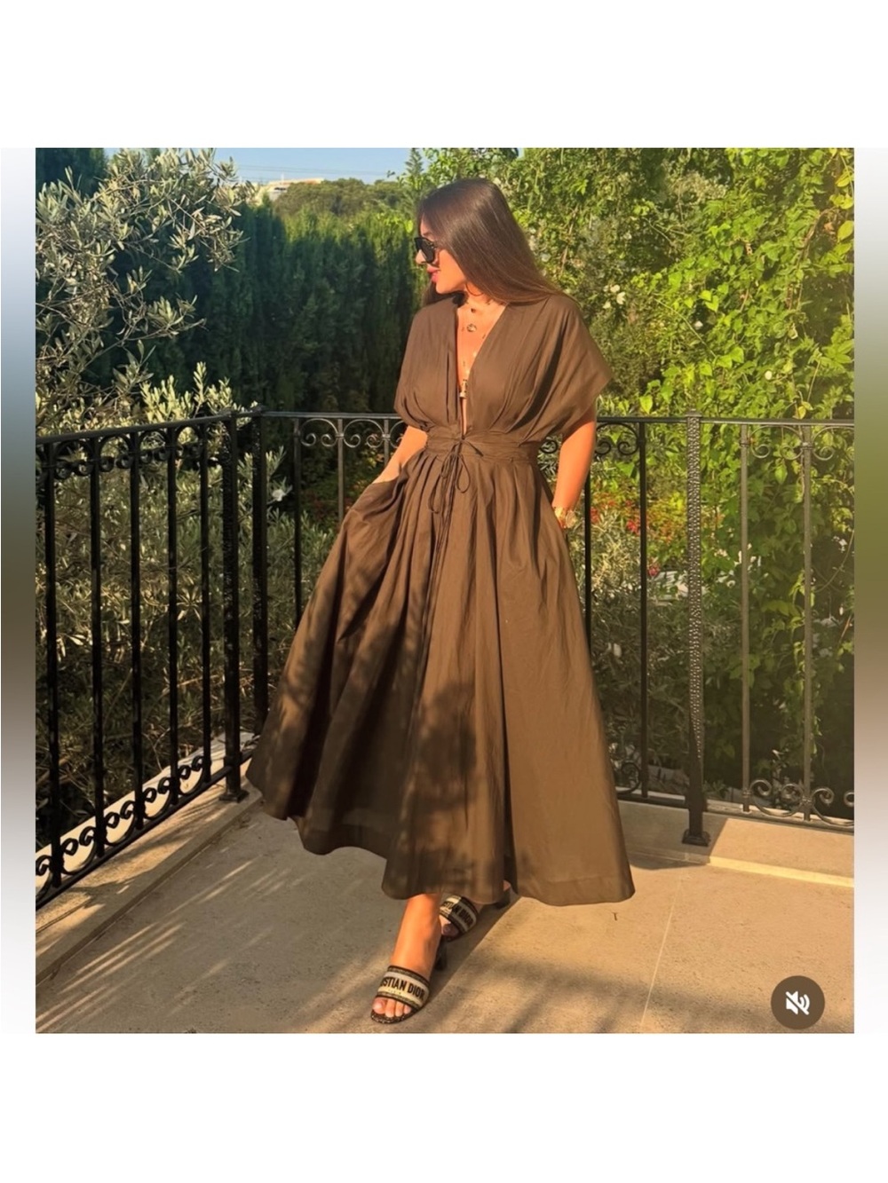 Zara ZW COLLECTION PLEATED MIDI DRESS - Picture 2 of 7